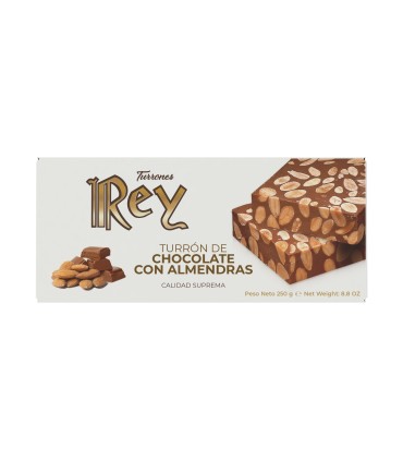 Turrón de Chocolate y Almendras 250g.
