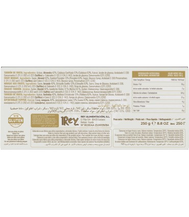 Turrón de Fruta 250g.