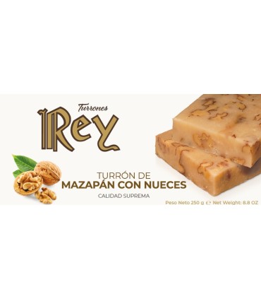 Turrón de Mazapán con Nueces 250g.